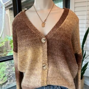 Brown Gradient Women's Sweater